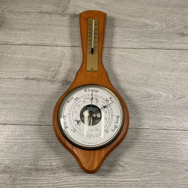 Sailing Weather Gauge Brass Marine Barometer 180mm | Outdoor Weather Instrument For Sailing & Coastal Homes | Maritime Barometer With Dual Measurement Nautical Home Decor