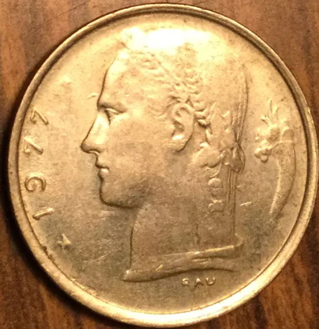 1977 Belgium 1 Franc Coin