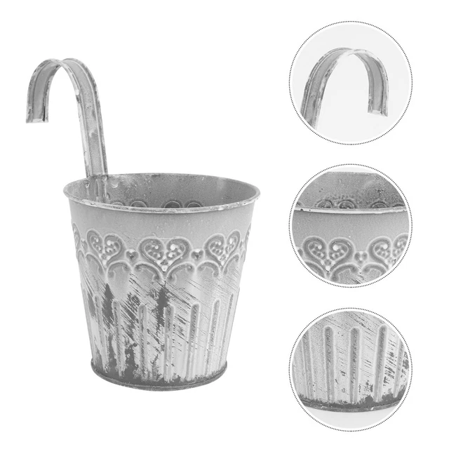 2pcs Jardin Planteur Bastingage Suspendus Balcon Planteurs Pot
