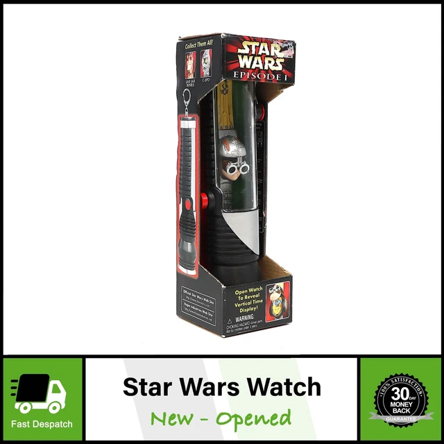 Star Wars Episode I Anakin Skywalker Watch & Qui Gon Jinn Lightsaber Case