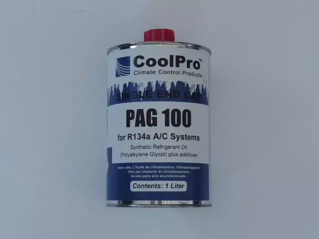 Huile PAG-100 1 litre pour compresseur de clim, refrigeration.