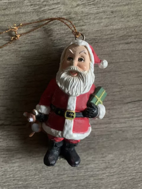 Vintage Santa Claus Christmas Tree Ornament Preowned
