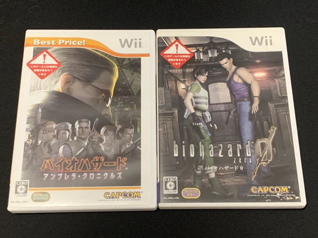 Biohazard (Resident Evil) Zero/Umbrella Chronicles Games For Wii NTSC/J Japan