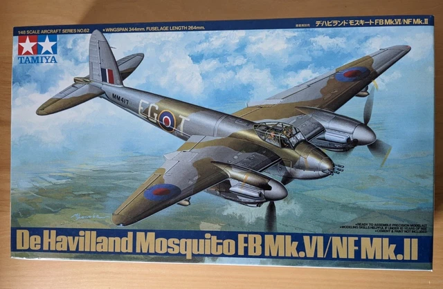 Oxford Diecast Aereo Mosquito FB.MkII, RAF No.23 Sqn, Scala 1:72, AC102, Nuovo Sigillato