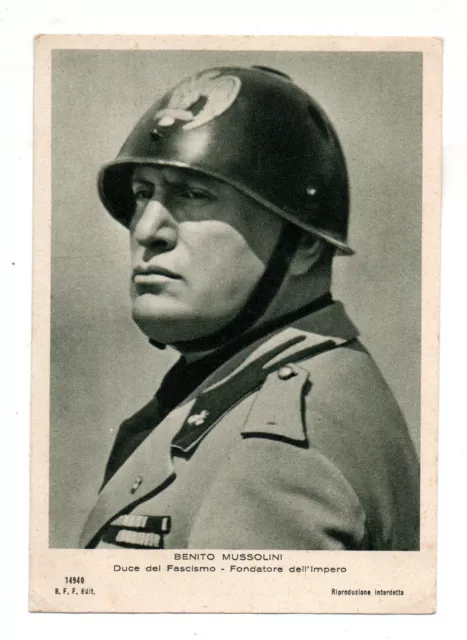 ITALIA - Cartolina Militare - Benito Mussolini - Viaggiata- (Rif.MP373)