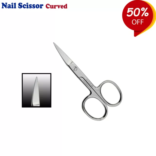 Chiropody Podiatry Cuticle Finger Toe Nail Scissors Curved Manicure / Pedicure