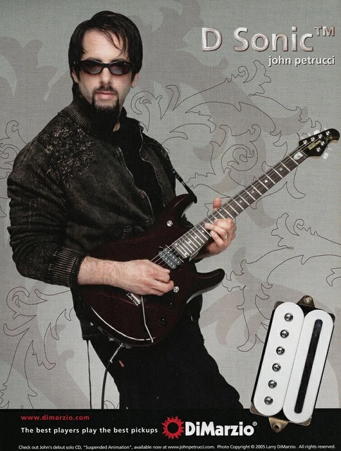 Dream Theater John Petrucci DiMarzio Pickups 2005 Promo Ad 8x11 Mini Poster