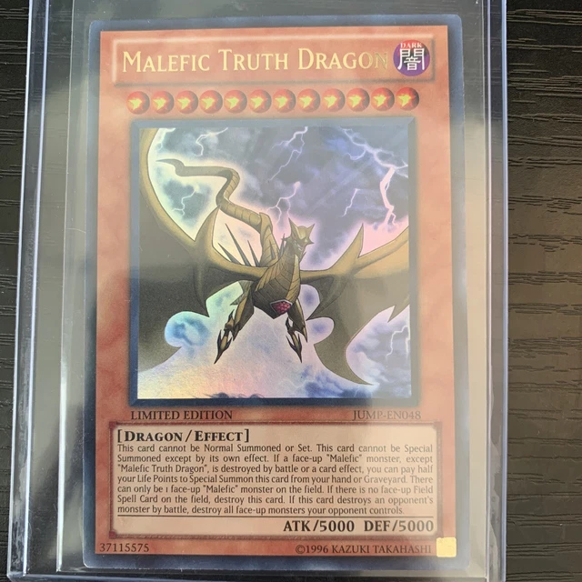 FREE SHIPPING Malefic Truth Dragon JUMP-EN048 Ultra Rare Limited NM+ Yu-Gi-Oh!