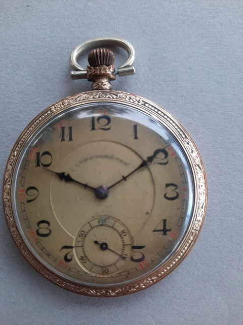 Montre De Poche Chronomètre Vintage - Mouvement Non Vérifié - Référence 199-13/P8 - Occasion