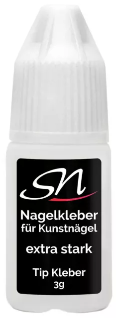 Nagelkleber Tipkleber 3 g profi Kleber Kunstnägel Tips extra stark nail glue