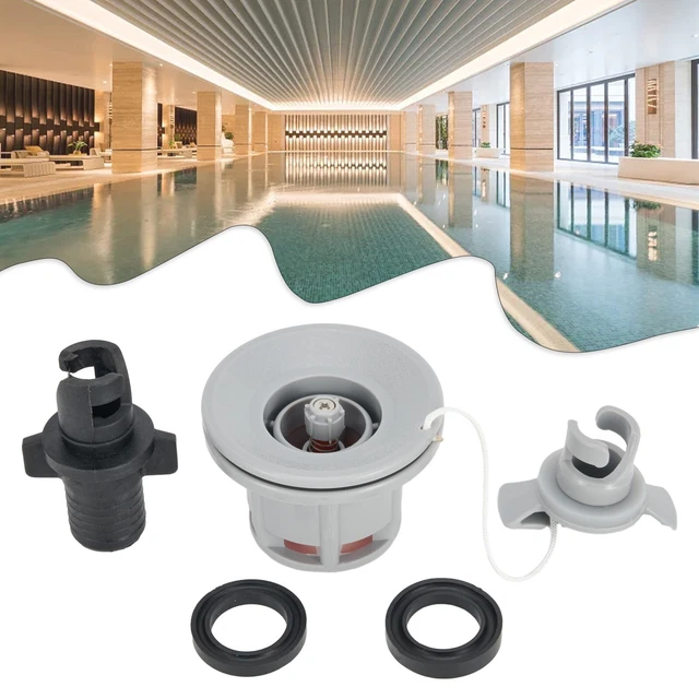 RELIABLE FOR LAY Z Spa Inflation Valve Adapter Black+Gray Color PVC ...