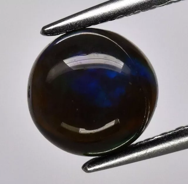 ★★ RARE !! OPALE NOIRE ET MULTICOLORE D'ETHIOPIE : 6.5 mm ★★ P412.129t