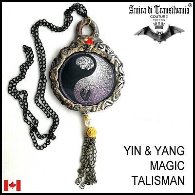buddhist necklace talisman pendant ethnic asian jewelry buddha yin yang buddhism