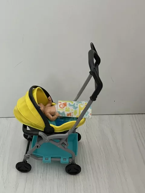Barbie yellow stroller hotsell