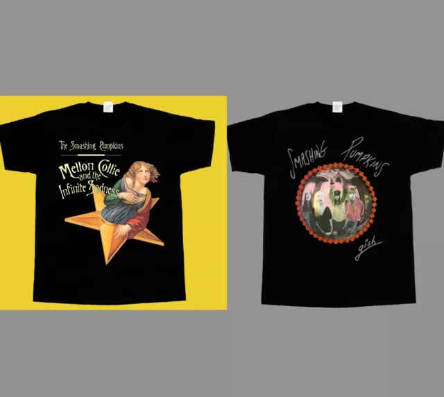 The Smashing Pumpkins Mellon Collie And The Infinite Sadness Gish Black T-Shirt