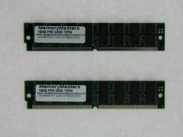 32MB (2X16MB) Fpm non-Parité 60NS Simm 72-PIN 5V 4X32