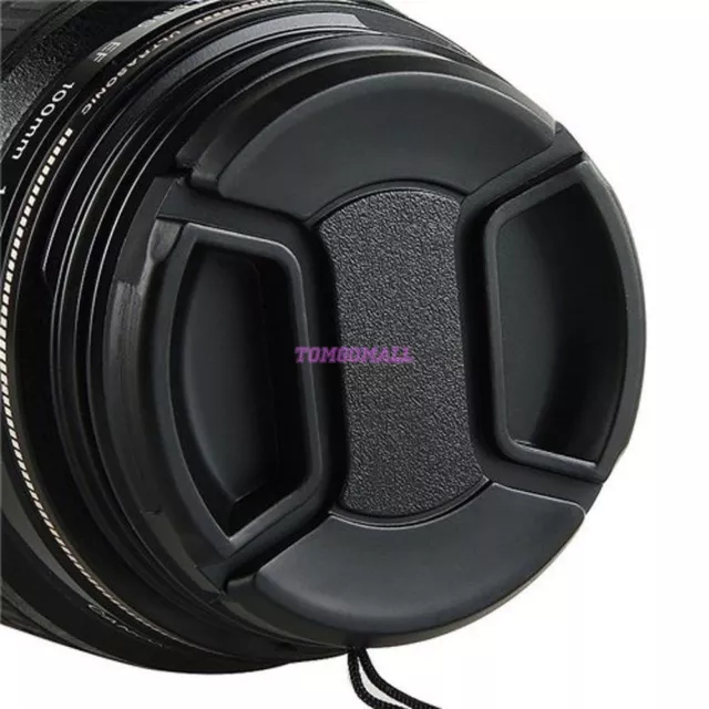 67mm Center Pinch Front Lens Cap with Cap Keeper String for Mamiya, Nikon, Canon 3