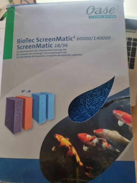 Mousse bleue (set de 2) pour filtre Biotec Screenmatic 18 ou 36 OASE