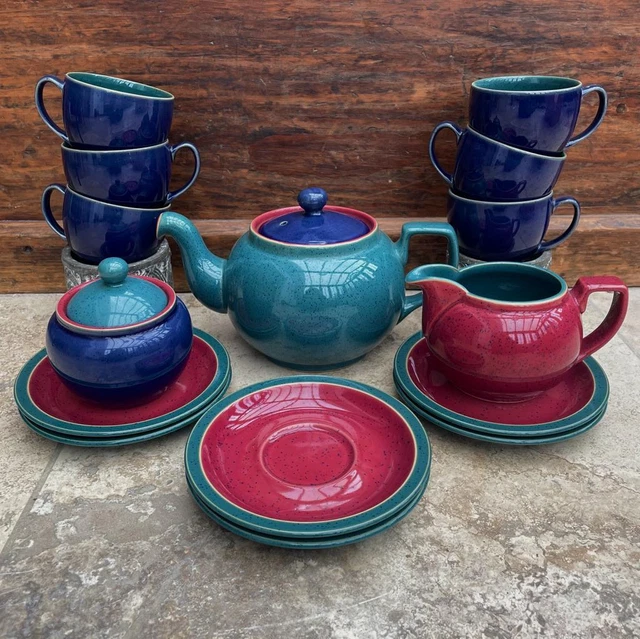 Denby Harlequin Dinnerware, Teaset - Sold Individually - big multi-buy Discounts 2