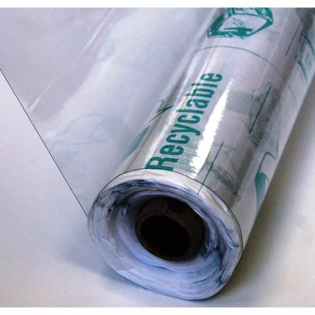 Clear Plastic Sheeting 4-1/2 ft x 75 ft 12 Mil Protects Surfaces Moisture Resist