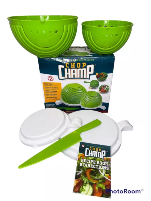 Chop Champ Quick & Easy Salad Cutter Slicer Vegetables, Fruit AS SEEN ON TV