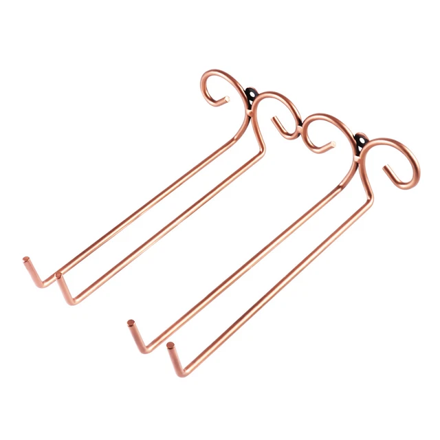 2 PIEZAS Soporte de vástago de vidrio de vino de alambre para gabinete de cocina