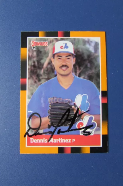 DENNIS MARTINEZ  1988 Donruss BEST  146  Signed  Autographed AUTO MONTREAL EXPOS