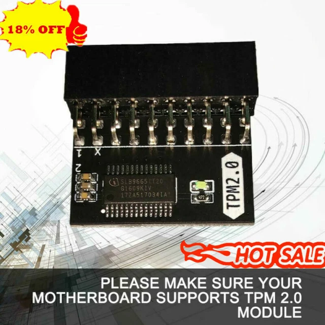 20-Pin ASUS TPM-L R2.0/Gigabyte GC-TPM2.0 Compatible Module Platform Support NEW