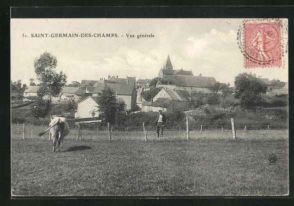 CPA Lusignan, Vue générale du cadre de la Plaque et du viaduc 1943