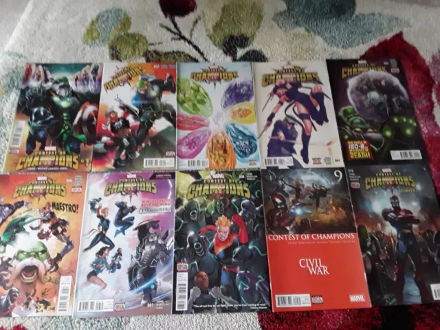 Contest Of Champions #1-10 Full Set 1St App. Of White Fox Marvel 2015