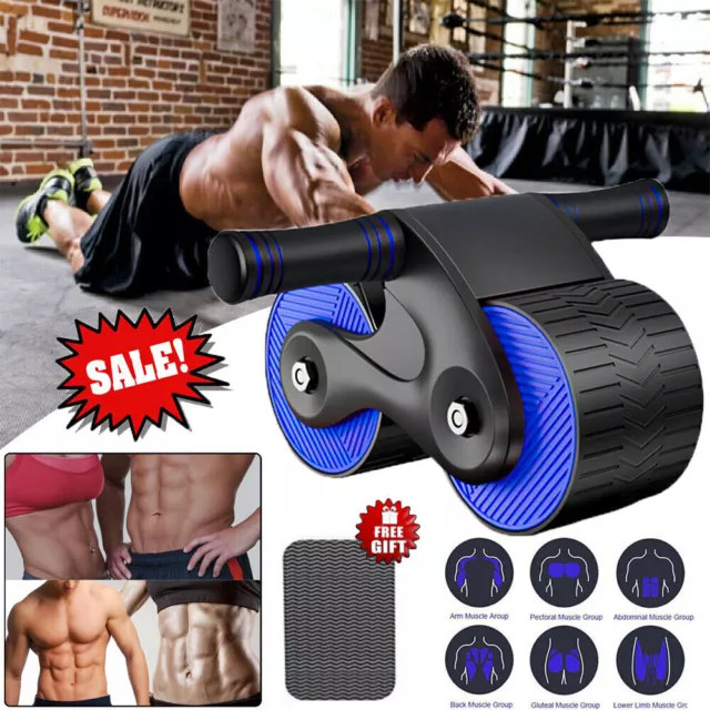 Abdominal Exercise Wheel Ab Roller Exercise Equipment with LCD Automatic Rebound