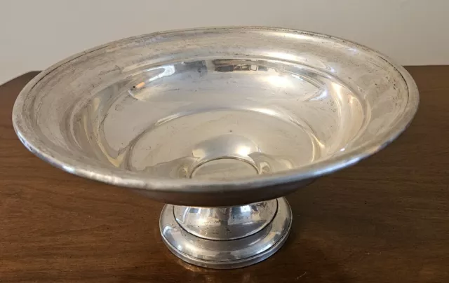 Vintage Hamilton Weighted Sterling 9" Footed Bowl