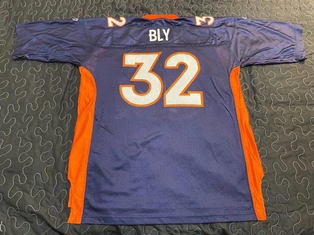 4XL Vtg Stitched Reebok DRE BLY #32 Detroit Lions Jersey Mens XXXXL Blue