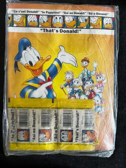 Empty Album + 12 Pochettes Packets Panini That's Donald Disney 1996 Very Rare