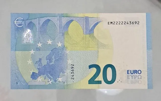 Banconota 20 Euro 5 Numeri Uguali Consecutivi Rara