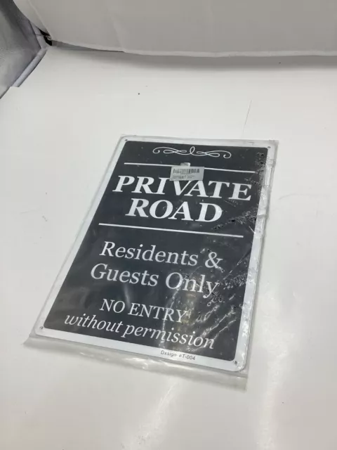 (QTY2) Private Road For Residents And Guests Only No Entry W/O Permission