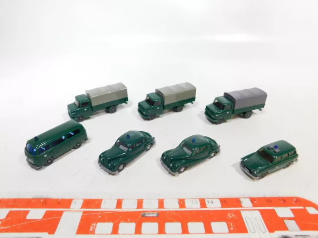 CA485-0,5# 7x Wiking 1:87/H0 LKW etc Polizei: Opel Blitz + VW + BMW 501 sehr gut