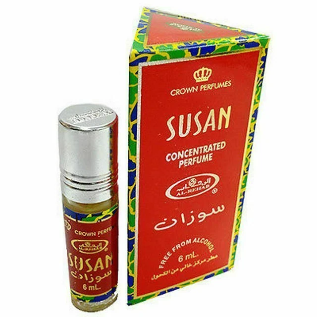Perfume de larga duración Al Rehab Susan con rollo para unisex cada conjunto de 6 ml