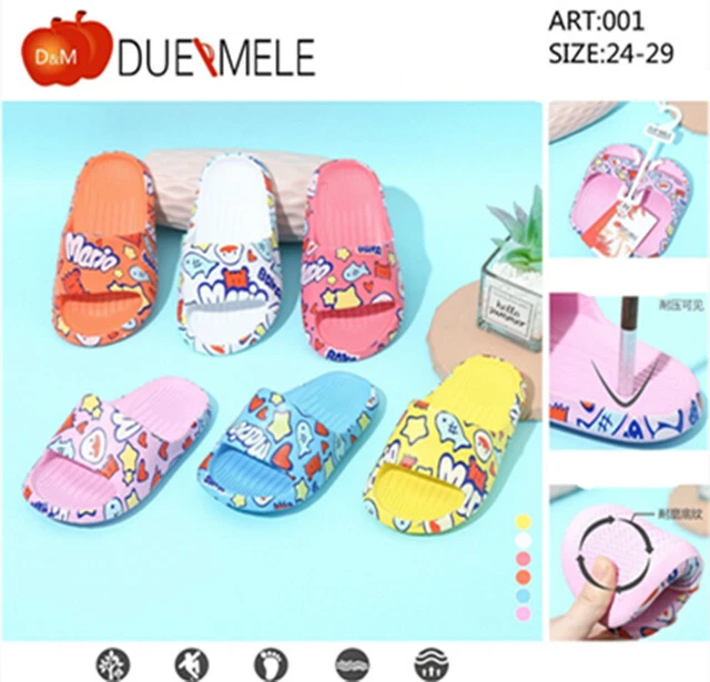 CIABATTE FASCIA BAMBINO BAMBINA PANTOFOLE ZOCCOLI  ANTISCIVOLO DI GOMMA art.001