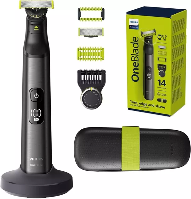 Philips Rasoio Ricaricabile OneBlade Pro 360 QP6651/61 Barba e Corpo  14 lungh.