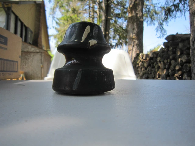 Vintage Glazed Porcelain Ceramic Electrical Electric Power Line Insulator! MINT