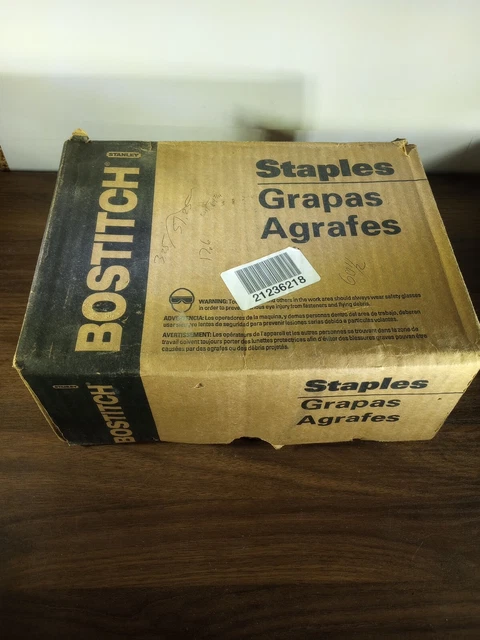 Bostitch 1-1/4 In By 1/2 In Galvanized 16 Gauge Construction Staples 5/6 of box