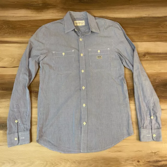 Ralph Lauren Denim & Supply Shirt Mens Small Blue Striped Button Up