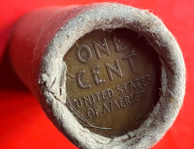 Old Roll Lincoln Wheat Cent Penny 1909 Vdb / 1922-D Ends In San Francisco Wrap!! 3