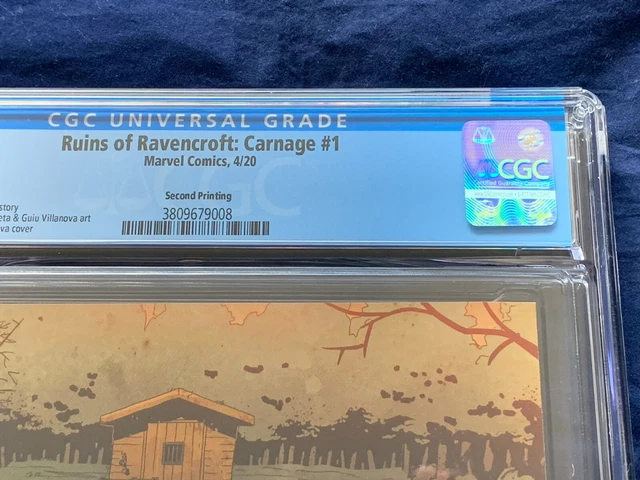 Ruins of Ravencroft Carnage CGC 9.8 2nd Print - 1st Appearance Cortland Kasady 3