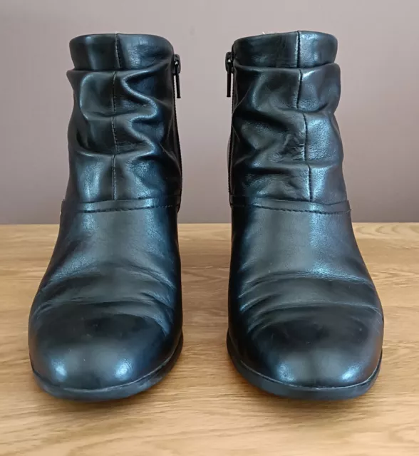 MOD COMFYS WOMENS Leather Ankle Boots Ladies Leather Boots Rubber Sole  Black $61.45 - PicClick AU