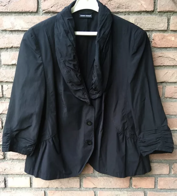 Eleganter Blazer/Jacke/Blusenjacke schwarz Gr.46/48 v. Gerry Weber