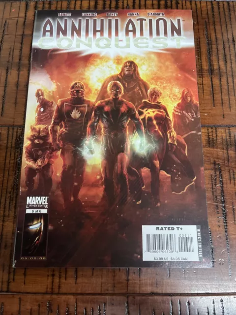 Annihilation Conquest #6 1st App New Guardians Of The Galaxy 2008, Marvel