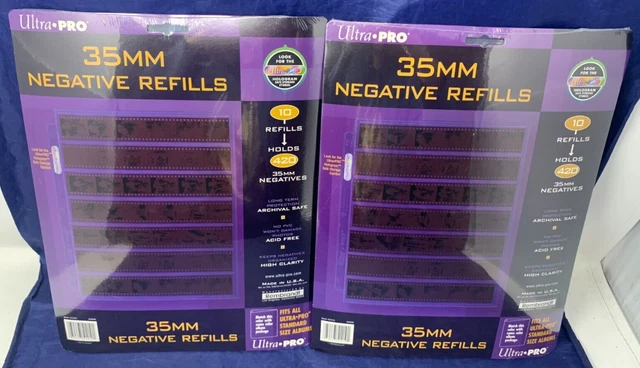Paquete de 2 - Recargas de manga negativa de 35 mm - Ultra Pro 10 páginas 420 películas