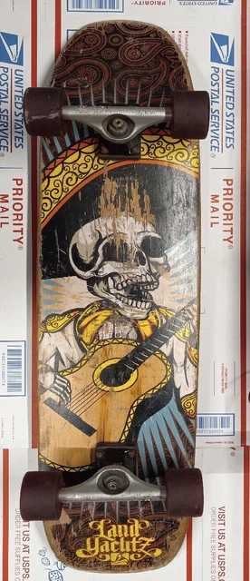 LANDYACHTZ ATV LONGBOARD 35"x 9"* CALAVERA MARIACHI* INDEPENDENT TRUCKS 149mm*